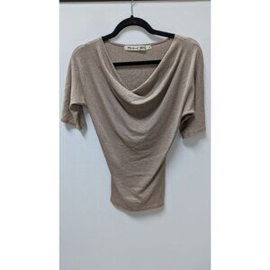 Michael Stars Taupe Short Sleeve Sweater